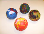 Pack de pelotas de gajos coloridos x 4 u.Lnea vinil-plast